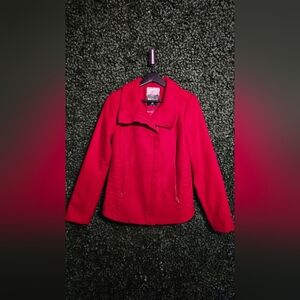 Kensie Women's Vibrant Red Bomber Jacket